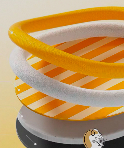 Yellow Pet Bed 2